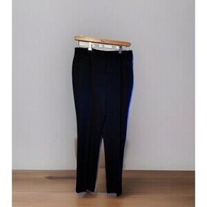 Rafaella Women’s Black Dress Pants Size 12 Straight Leg Stretch Work Career